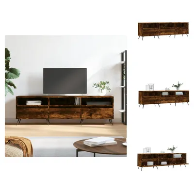 Produktbild von vidaXL TV-Schrank Räuchereiche 150x30x44,5 cm Holzwerkstoff -  TV-Möbel