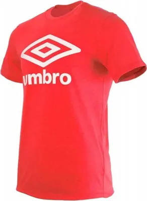 Image de T-shirt à manches courtes Umbro Football Wardrobe, grand logo, rouge, homme, taille L