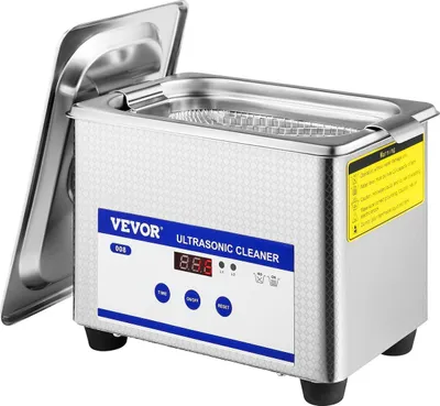 Zdjęcie produktu dla 0,8 l myjki ultradźwiękowe Cyfrowy timer grzałki do czyszczenia biżuterii Czyszczenie okularów 35 W Stal nierdzewna Do użytku komercyjnego i domowego