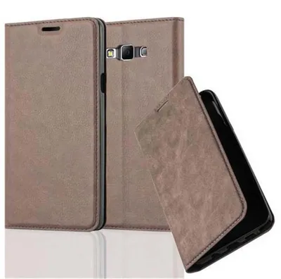 Immagine prodotto di Cadorabo custodia per Samsung Galaxy A7 2015 custodia protettiva in marrone custodia per cellulare cover chiusura magnetica