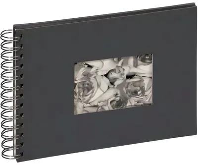 Produktbild von Pagna Spiralalbum 24x17cm Passep. Stoffeinband 40S grau