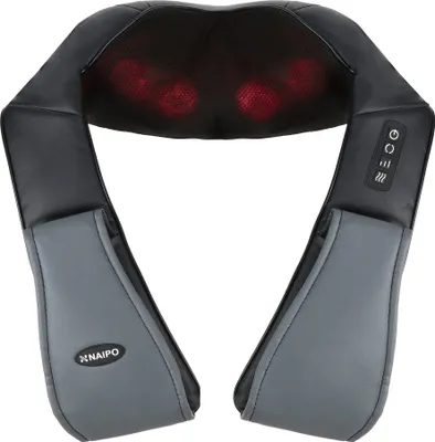 Produktbild von NAIPO Massage Nackenkissen Shiatsu Nackenmassage Geräte mit 3 Einstellbaren Geschwindigkeiten