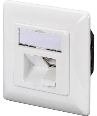 Produktbild von ASSM CAT 6A Klasse EA LSA DN-9008-1 Netzwerkdose 2xRJ45 designf. horizontal