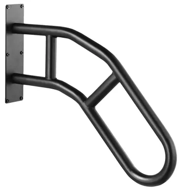 Image de Mains courantes VEVOR pour escaliers extérieurs, garde-corps de sécurité de 81,3 cm de long à monter au mur pour 1 à 3 marches, main courante en forme de U avec surface noire mate, mains courantes d'escalier pour enfants, personnes âgées, femmes enceintes et personnes handicapées