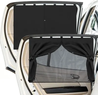 Produktbild von Autosonnenschutz 2er Set, magnetisch, UV-Schutz, Hitzeschutz, für Baby