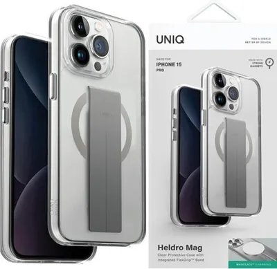 Zdjęcie produktu dla Etui Uniq Heldro Mag Mag Magclick Charging Na Iphone 15 Pro - Przezroczyste
