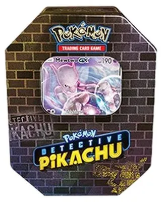Produktbild von Pokemon Detective Pikachu Tins: Mewtwo GX Tin