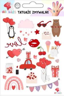 Image de Tatouages lavables pour les enfants Love