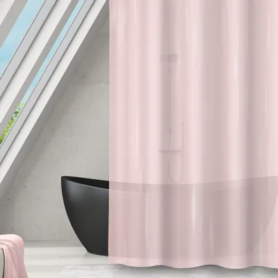 Produktbild von Duschvorhang MSV ROMANA 180 x 180 cm rosa 149583