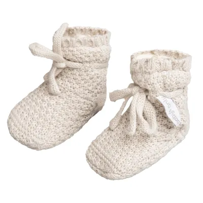 Produktbild von Baby's Only Booties teddyfutter Willow - Warm Linen - 3-6 Monate - 100% Baumwolle
