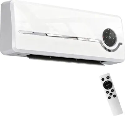 Obrázek produktu pro HOMCOM Nástěnný topný ventilátor, 2000W, keramický nástěnný ohřívač s ventilátorem