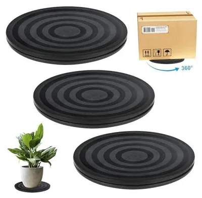 Zdjęcie produktu dla Tarcza obrotowa 20 cm czarna zestaw 3 sztuki talerz uniwersalny