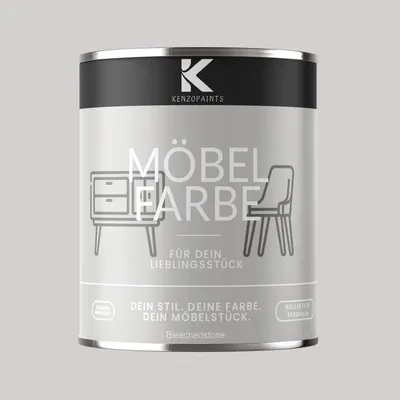 Produktbild von Kenzopaints 750ml Möbelfarbe Möbellack Buntlack Farbraum - Bleachedstone