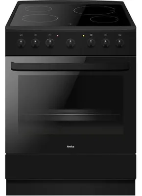 Image de Cuisiniere  vitrocéramique - AMICA - ACV6003RN - 4 feux - 1500 W - 60 cm - Noir