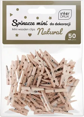 Immagine prodotto di Interdruk mini chiodini in legno naturale 50 pezzi