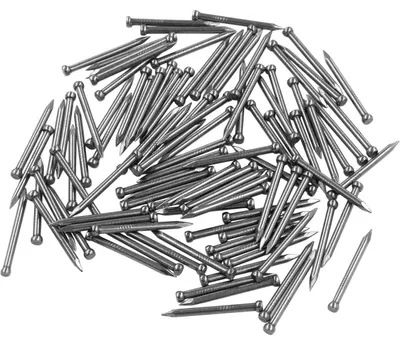 Image de Assortiment de clous en acier au carbone, 100 pièces, galvanisés, de 28 mm, pour la menuiserie et la fixation