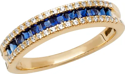 Image de Bague Femme Or 375/1000 avec Saphir de Culture, 53 (16.9); TRS20648RSM