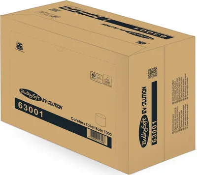Produktbild von BulkySoft Toilettenpapier - kernlos - 2-lagig - Zellstoff - 36 Rollen