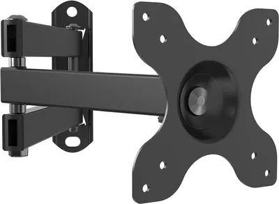 Image de Support mural pour téléviseur LED LCD, inclinable et pivotant, pour écrans de 13 à 30 pouces, couleur noire