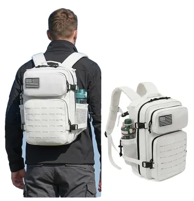 Produktbild von Taktischer Rucksack, 26L Kapazität, verstellbare Riemen, weiß