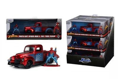 Produktbild von Jada Toys Marvel Diecast Modell 1/32 1941 Ford Pick Up Spider-Man