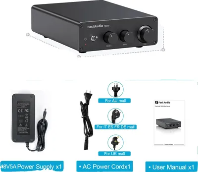 Obrázek produktu pro Audio zesilovač, vysoký výstupní výkon, snadná integrace, s napájením 48 V