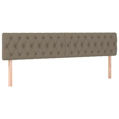 Obrázok produktu pre vidaXL Čelá postele, farba taupe, 180 x 7 x 78/88 cm, látka