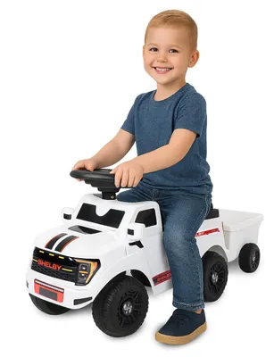 Image de JAMARA Scooter Shelby Ford F-150 Raptor avec remorque blanc