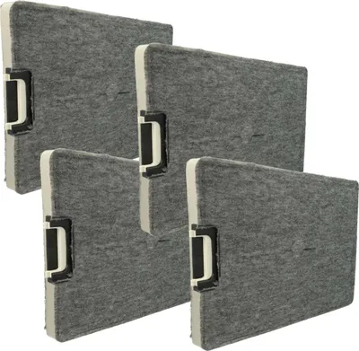 Produktbild von vhbw 4x Aktivkohlefilter Ersatz für Miele 5797941, DKF10 für Dunstabzugshaube - 30 x 20,8 x 2 cm