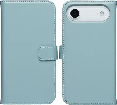 Produktbild von Selencia Echtleder Klapphülle iPhone Air - Air Blue