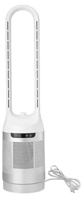 Obrázok produktu pre Bezlistový stĺpový ventilátor SucceBuy, 104 cm, s 12 rýchlosťami, 4 režimami, 8-hodinovým časovačom, 65° osciláciou a diaľkovým ovládaním, vhodný do spálne a kancelárie, biely