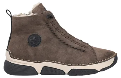 Imagen del producto de Zapatos de cordones marrones para mujer de la marca Rieker, ideales para uso diario