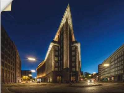 Produktbild von ARTland Wandbild, selbstklebend Hamburg Chilehaus Größe: 120x90 cm