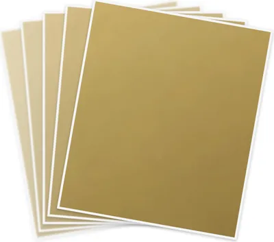 Image de Autocollant à gratter FEUILLE 200x235mm OR x5