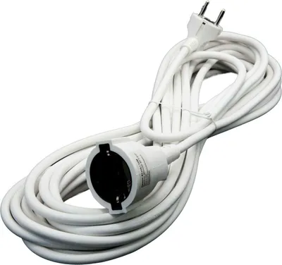 Produktbild von Verlängerungskabel 10 Meter Rund Stromkabel Euro-Stecker Schuko-Stecker Verlängerung Kabel Strom