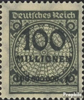 Produktbild von Briefmarken Deutsches Reich 1923 Mi 322HT Sprung im Korbdeckel postfrisch Korbdeckelmuster