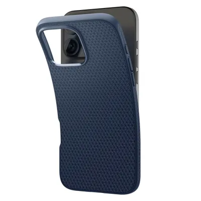 Produktbild von Spigen Liquid Air, Cover, Apple, iPhone 16 Pro, 16 cm (6.3"), Navy