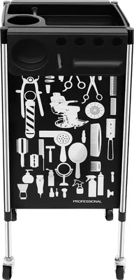 Immagine prodotto di Carrello da parrucchiere - Carrello mobile - 5 cassetti - 6 ripiani - 4 ruote - PP e acciaio inossidabile - Portata 80 kg - 36×90 cm