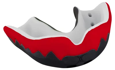 Image de Protection de dents Gilbert Viper Pro3, noire et rouge - Lot de 10, pour enfants