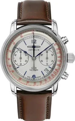 Produktbild von Zeppelin 8614-5 Herren-Chronograph Automatik LZ126 Los Angeles mit Lederband