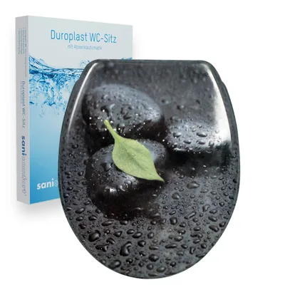 Produktbild von sanicomfort WC-Sitz Wet Stone, Duroplast, mit Absenkautomatik