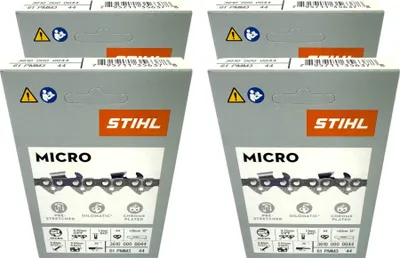 Image de Chaîne de tronçonneuse STIHL Picco Micro Mini 3 30 cm 3/8" P 1,1 mm 44 TG 4 pièces ( 4x 36100000044 )