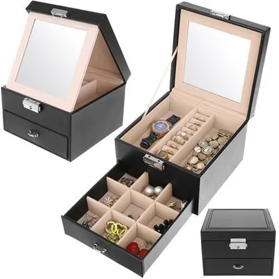 Image de Étui à bijoux - noir K8898 Beautylushh