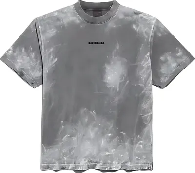 Produktbild von Balenciaga Back Print T Shirt Medium Fit Grau Uni