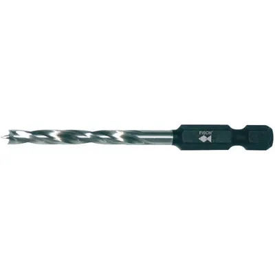 Produktbild von Fisch Holzspiralbohrer mit 1/4" Bit Aufnahme DIN3126 Holzbohrer Bohrer ø 6mm HSS