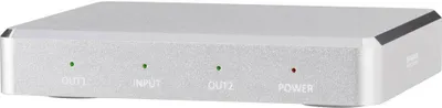 Produktbild von SpeaKa Professional 2 Port HDMI-Splitter mit Aluminiumgehäuse, Ultra HD-fähig 3840 x 2160 Pixel