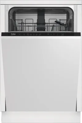 Obrázek produktu pro Beko DIS35020, Plně vestavěné, Úzká (45 cm), Bílá, Černá, Knoflíky, Opraveno