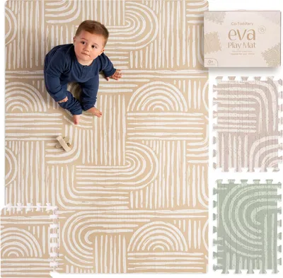 Zdjęcie produktu dla Mata edukacyjna dla niemowląt, wykonana z pianki, o wymiarach 170 x 122 cm, idealna do nauki raczkowania