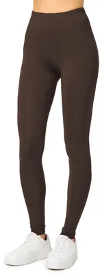 Image de Merry Style Femme Leggings longs en viscose MS10-143 (Marron, S)