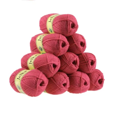 Produktbild von 500g Strickgarn Jelka m. 28% Wolle veredelt, Strickwolle, Farbauswahl, Farbe:pink
